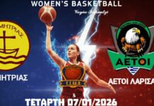 Σήμερα Τετάρτη το ματς Α.Σ. Δημητριάς-Αετοί Λάρισας