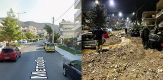 Ο Γιάννης Καλλιάνος δείχνει με δυο φωτογραφίες το μέγεθος της καταστροφής στην Άνω Γλυφάδα – «Μυρίζει πόλεμο, δεν υπερβάλλω»