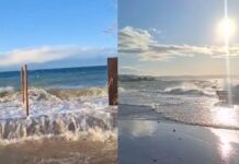 «Πνίγονται» τα παραλιακά σπίτια στα Πλατανίδια- Ο αέρας «σήκωσε» τη θάλασσα! (video)