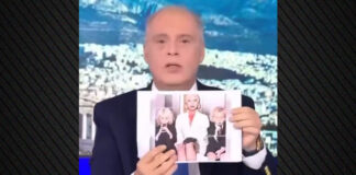 Ο Βελόπουλος παρουσίασε φωτογραφία της Lady Gaga από το American Horror Story… ως υλικό του φακέλου Επστάιν