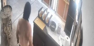 Έκλεψε ημίγυμνος εκκλησία! (βίντεο)