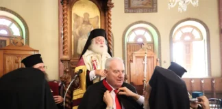 Ο Σάκης Κεχαγιόλου Άρχων Μέγας Λογοθέτης στο Πατριαρχείο Αλεξάνδρειας