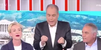 Σδούκου και Σκουρλέτης μάλωσαν on air και τους χώρισε ο Στραβελάκης (βίντεο)