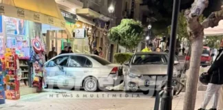 Οδηγός σε τρελή πορεία έπεσε σε αυτοκίνητα και ξήλωσε μπάρες και φωτιστικά