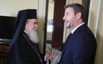 Συνάντηση Νίκου Ανδρουλάκη με Πατριάρχη Ιεροσολύμων: «Είμαστε στο πλευρό σας»