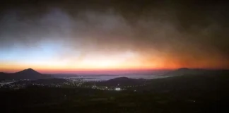 Φωτιές στην Εύβοια από κεραυνούς