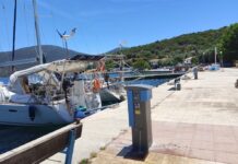 Εγκαταστάσεις παροχής νερού και ρεύματος σε σκάφη στο Αλιευτικό Καταφύγιο Τρικερίου