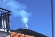 Φωτιά στην περιοχή Παλιό Κλήμα στη Σκόπελο
