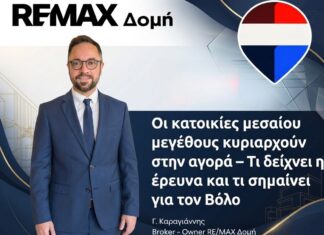 Οι κατοικίες μεσαίου μεγέθους κυριαρχούν στην αγορά – Τι δείχνει η έρευνα και τι σημαίνει για τον Βόλο