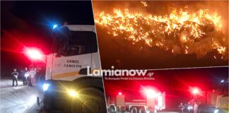 Συναγερμός για φωτιά στον ΧΥΤΑ Λαμίας μετά τα μεσάνυχτα – τέθηκε υπό έλεγχο μετά από συντονισμένες ενέργειες