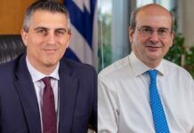 Στον Αλμυρό για τα εγκαίνια της νέας γέφυρας Χατζηδάκης και Δήμας