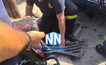 Παιδάκι σφήνωσε σε φρεάτιο (βίντεο)