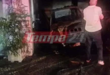 Πανικός από φωτιά σε πυλωτή πολυκατοικίας