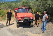 Κινητοποιήθηκε ο Δήμος Βόλου για τη φωτιά στον Άγιο Λαυρέντιο