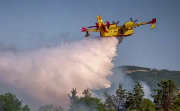 Φωτιά τώρα στην Παραλία Οφρυνίου Καβάλας- Επιχειρούν και εναέρια μέσα