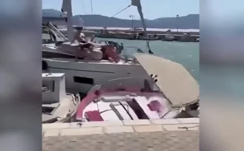 Λευκάδα: Ιστιοφόρο «καρφώθηκε» σε σκάφη που ήταν δεμένα στο λιμάνι του Καλάμου – Δείτε βίντεο