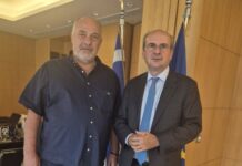 Συνάντηση του Δημάρχου Βόλου με τον Κωστή Χατζηδάκη για τις ενεργειακές κοινότητες
