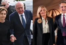 Γεύμα Μητσοτάκη με τον μεγιστάνα των media Ρούπερτ Μέρντοχ στο Μαξίμου