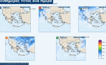 Έρχεται πενθήμερο με βροχές και καταιγίδες – Τι δείχνουν οι χάρτες του Κολυδά