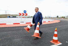 Ο Κουρέτας έβγαλε τους κώνους και δόθηκε στην κυκλοφορία ο νέος δρόμος Λάρισα–Καρδίτσα (φωτογραφίες)