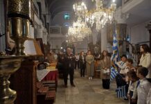 Σε πανηγυρικό κλίμα η Εθνική Επέτειος στον Λαύκο παρά την καταρρακτώδη βροχή