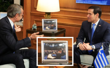 Η φωτογραφία με νόημα ανάμεσα στους Μητσοτάκη και Ρούμπιο