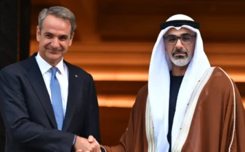 Μητσοτάκης σε πρίγκιπα διάδοχο του Άμπου Ντάμπι: Να ενισχύσουμε τη στρατηγική μας συνεργασία εν μέσω περιφερειακών αναταραχών