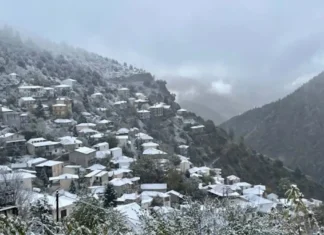 Στα λευκά ντύθηκαν τα ορεινά της Θεσσαλίας – Εντυπωσιακές εικόνες από τα πρώτα χιόνια